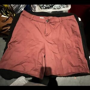 16W Cute Copper Canyon Canvas Pleated Shorts
